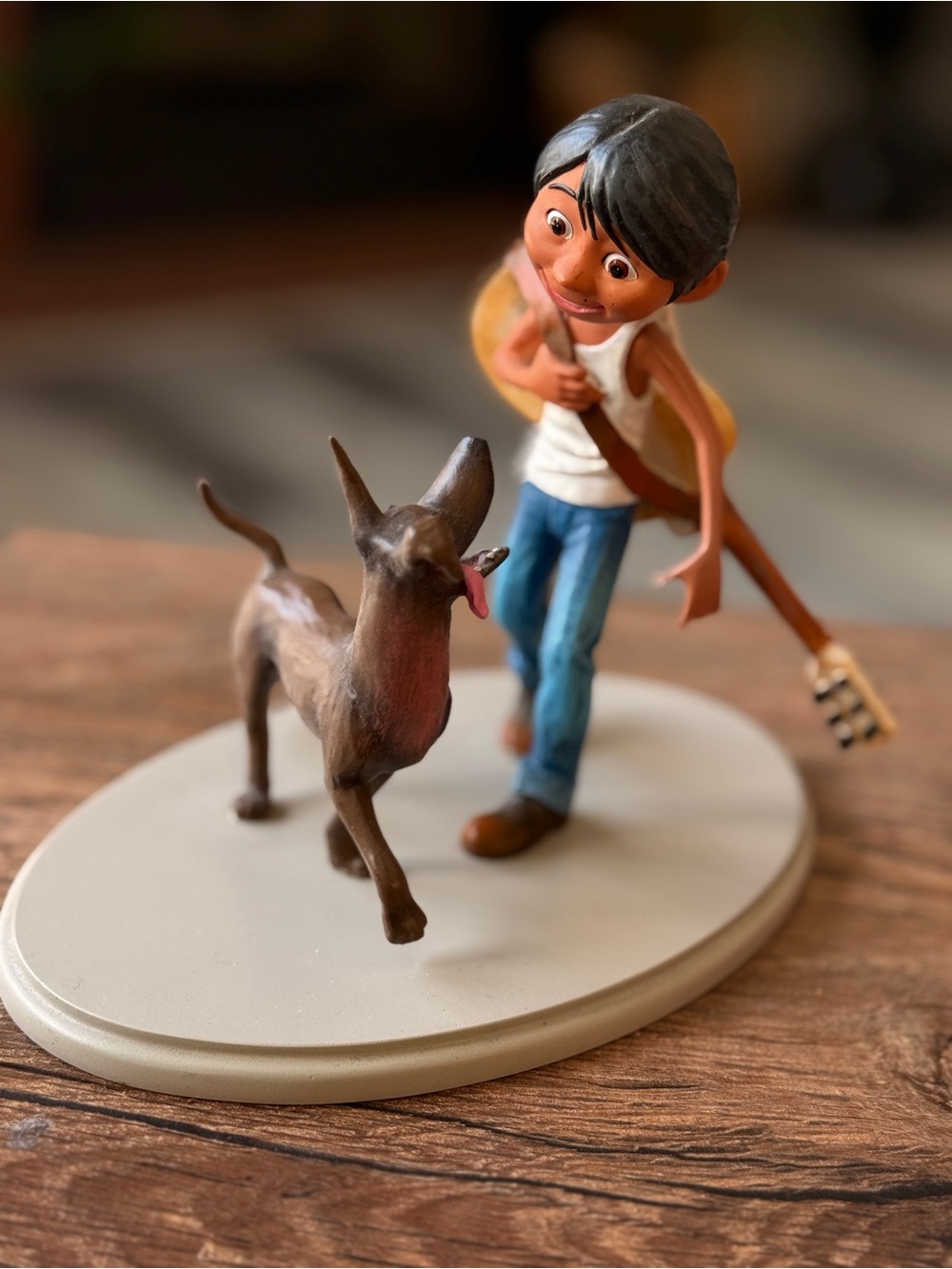 RARE Disney Showcase COCO Miguel with Dante Figurine Statue 4060074 Enesco